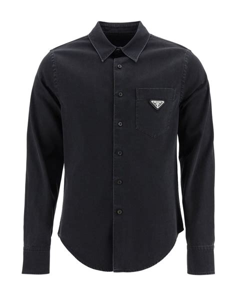 prada shirt men|prada cettire men's shirt.